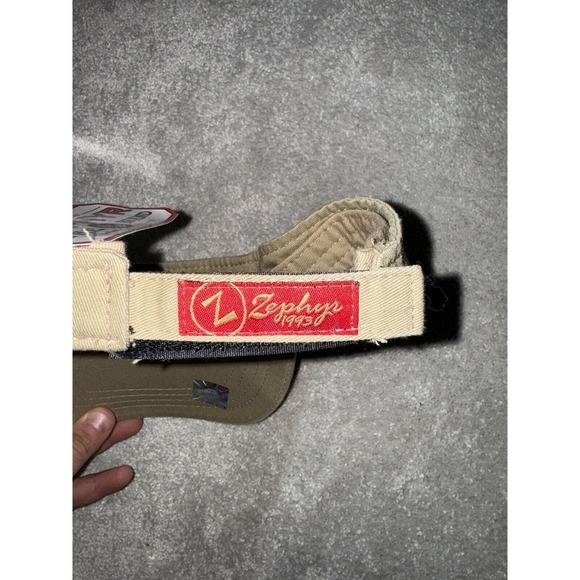 Zephyr zhats university Stanford cardinals logo‎ Khaki clsssic visor hat cap nwt - Picture 5 of 5